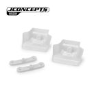 JConcepts XRAY XB8 | XB8e 2024 | 2025 injection molded front wing w/ adaptor, white - 2pc / JCO0523W