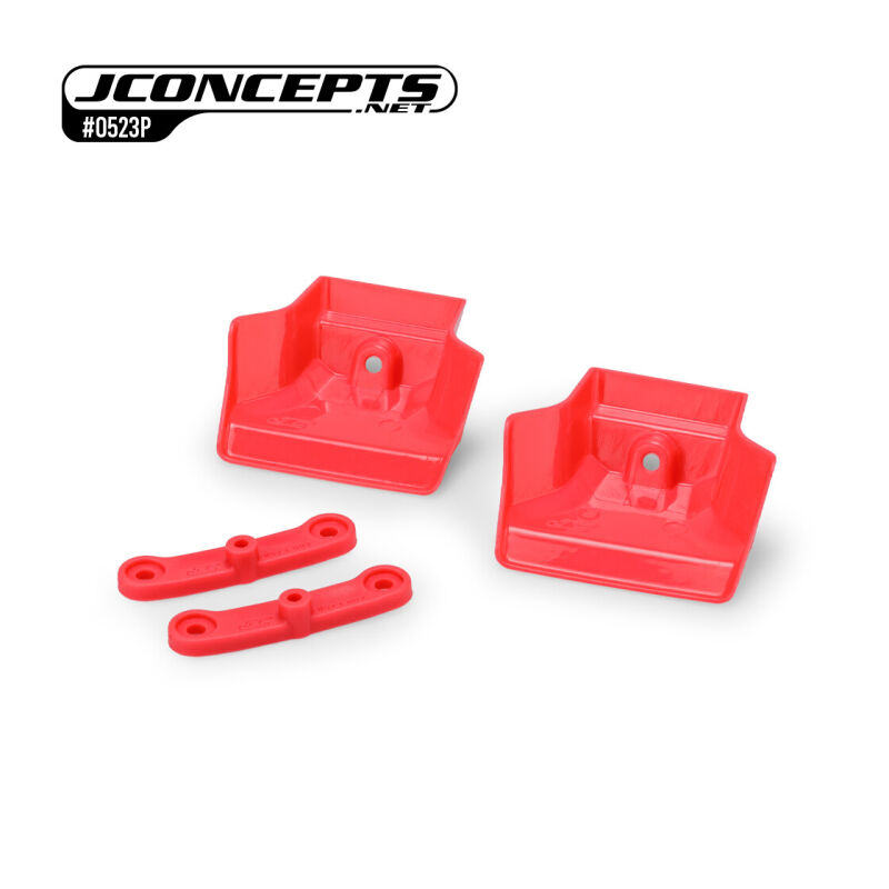 JConcepts XRAY XB8 | XB8e 2024 | 2025 injection molded front wing w/ adaptor, retro pink - 2pc / JCO0523P