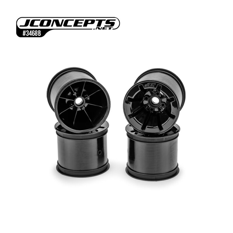 JConcepts Pioneer - RC10T 2.2" wide front wheel, stealth black - 4pc / JCO3468B