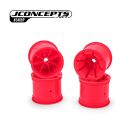 JConcepts Pioneer - RC10T Felge vorne breit Retro pink 2.2" (4 Stück) / JCO3468P