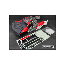 Bittydesign FALCON-X 1/7 Pre-Painted Red body for TRAXXAS...