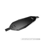 JConcepts RC10B7 chassis, -4mm, hard anodized - black / JCO5181-2
