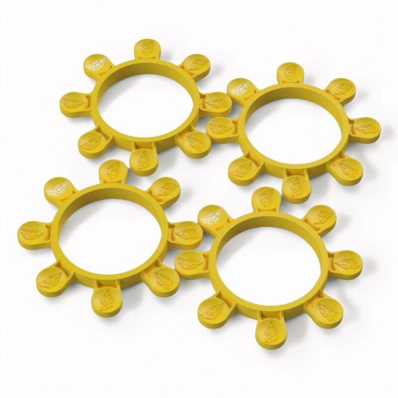 RC-Project Tire Gluing Rubber Bands Yellow (4) / RCPJ-A024-Y