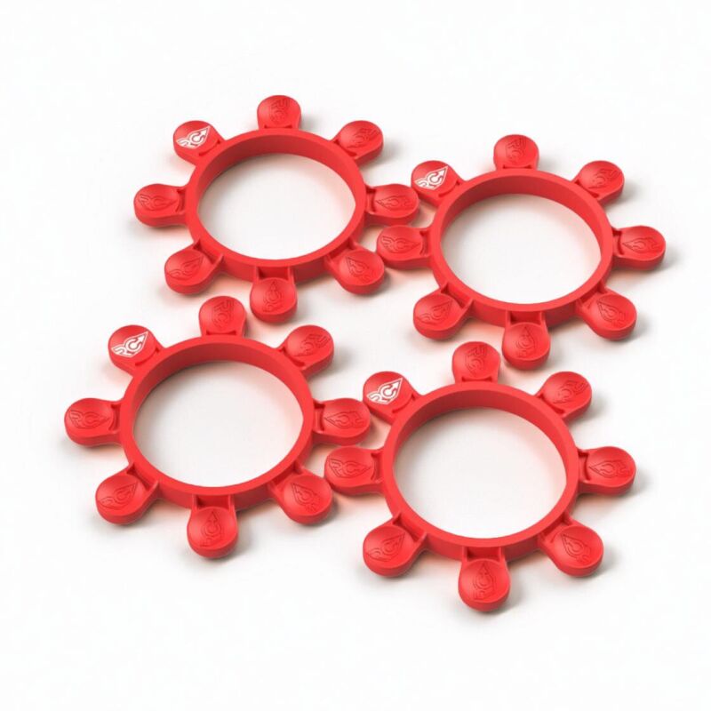 RC-Project Tire Gluing Rubber Bands Maranello Red (4) / RCPJ-A024-MR