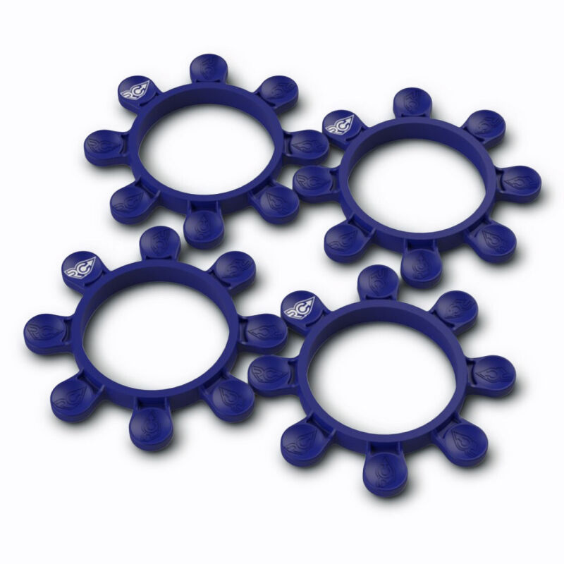 RC-Project Tire Gluing Rubber Bands Reflex Blue (4) / RCPJ-A024-RB