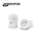JConcepts Pioneer - RC10T 2.2" narrow front wheel, white - 4pc / JCO3467W