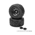 JConcepts G-Locs - X-Maxx, XRT tire, Platinum compound - pre-mounted on #3425B JConcepts wheels / JCO4015-3994