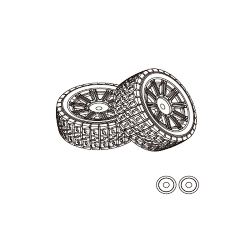 MJX 14302/14303 Gummireifen / MX-1415A2