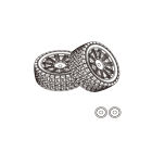 MJX 14302/14303 Gummireifen / MX-1415A2