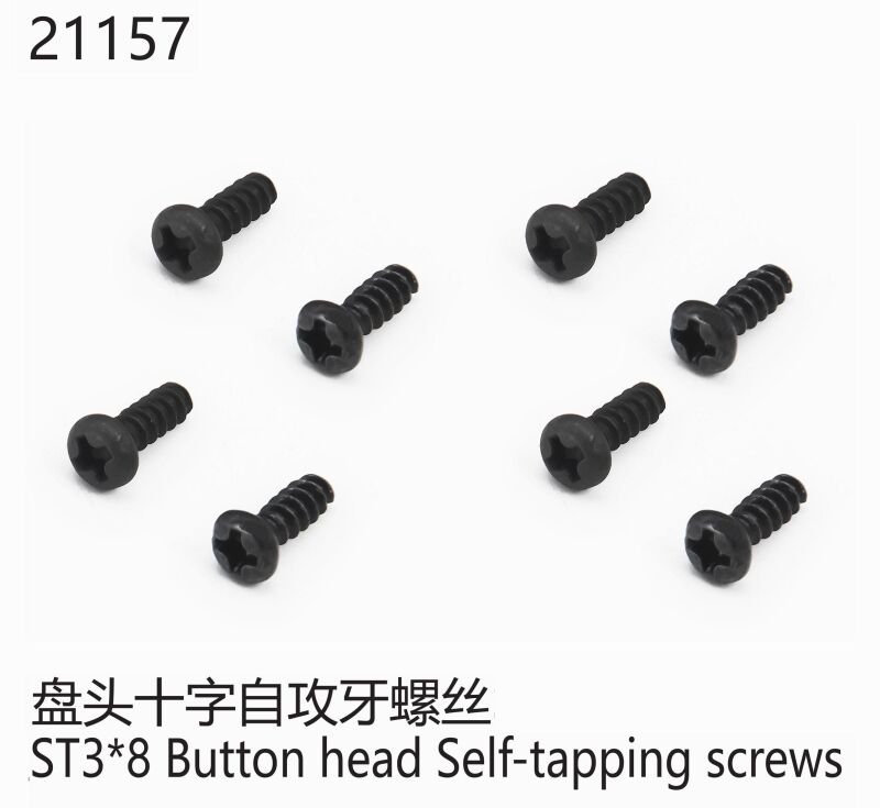 Yikong Button Head Taping Screw ST3*8 / YK21157