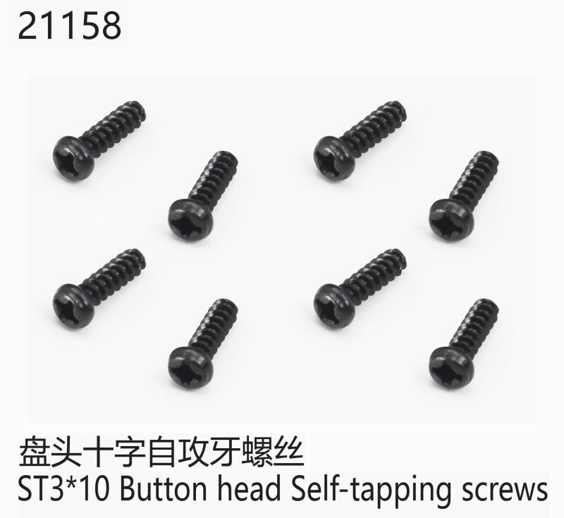 Yikong Button Head Taping Screw ST3*10 / YK21158