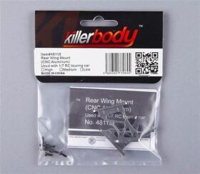 Killerbody Aluminium Flügelhalter CNC grau Hohe Version 1/7 / KB48115HGY