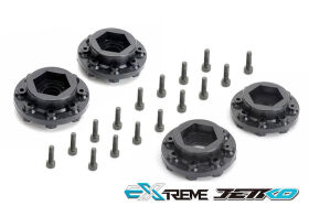 JETKO EX Tyre Tomahawk Belted XMT Black Wheel TRX Xmaxx Kraton (2) / JK5801CB