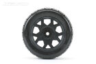 JETKO EX Tyre Tomahawk Belted XMT Black Wheel TRX Xmaxx Kraton (2) / JK5801CB
