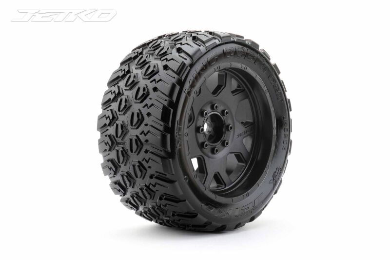 JETKO EX Tyre King Cobra Belted XMT Black Wheel TRX Xmaxx Kraton (2) / JK5802CB