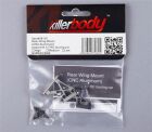 Killerbody Aluminium Flügelhalter CNC grau Mittlere Version 1/7 / KB48115LGY
