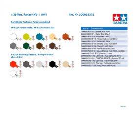 TAMIYA 1:35 Rus. Panzer KV-1 1941 / 300035372