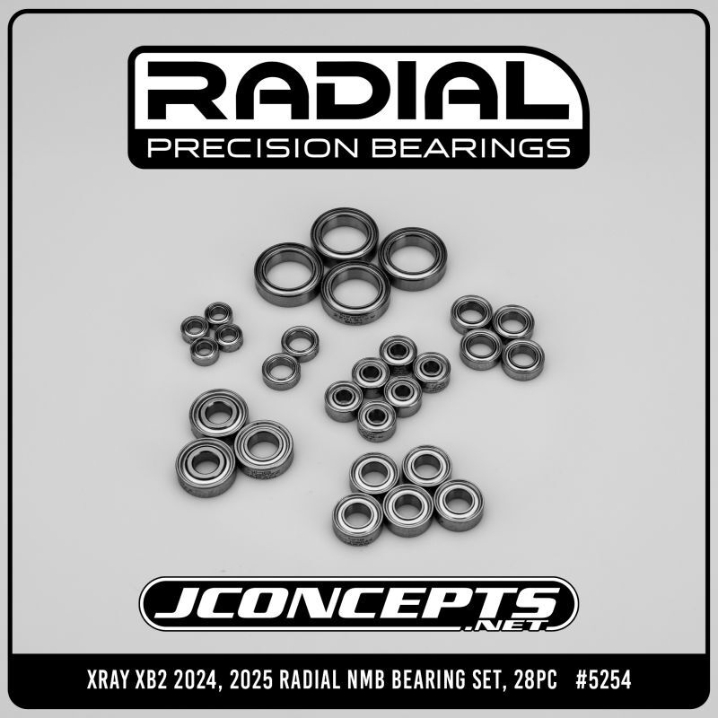 JConcepts für XRAY XB2 2024, 2025 Kugellager-Set 28Stück Radial NMB / JC-5254