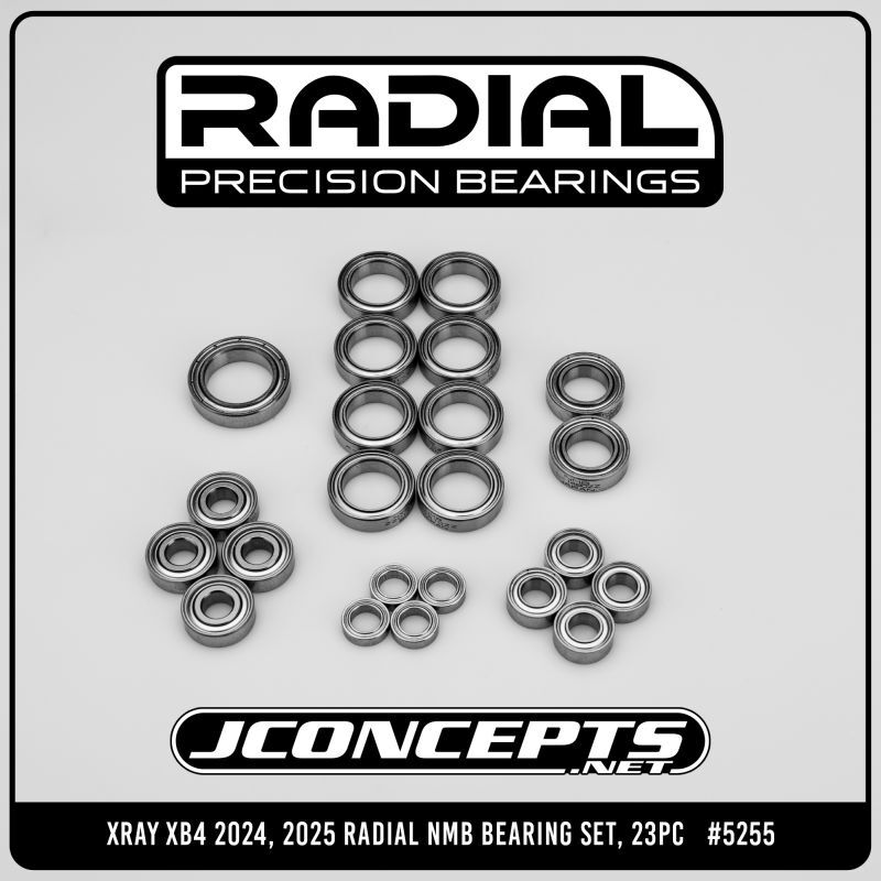 JConcepts für XRAY XB4 2024, 2025 Kugellager-Set 23Stück Radial NMB / JC-5255