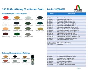 ITALERI 1:35 Sd.Kfz.10 Demag D7 w/German Paratr. / 510006561