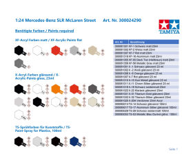 TAMIYA 1:24 Mercedes-Benz SLR McLaren Street / 300024290