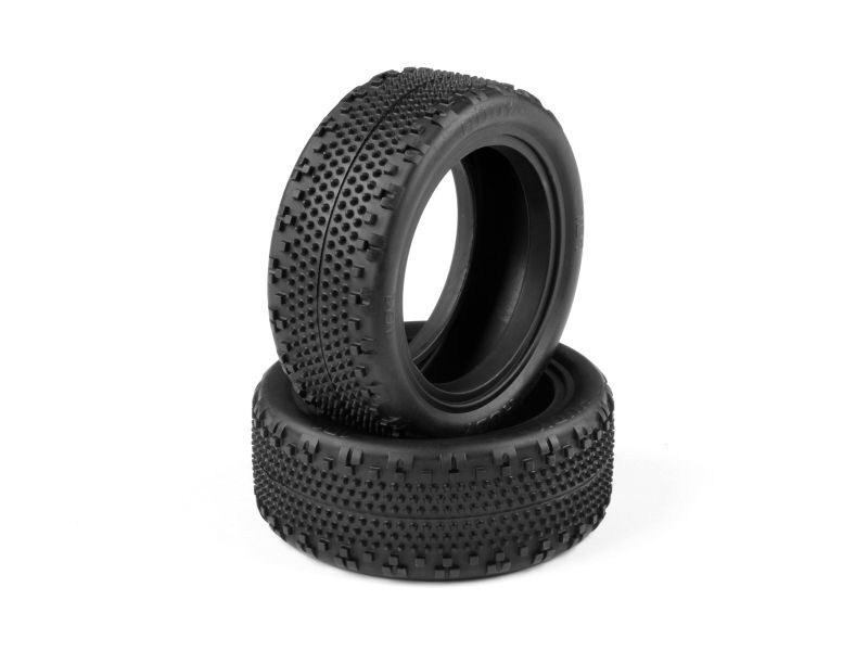 HUDY 1/10 OFF-ROAD TIRE 4WD FRONT CARPET - 101 (2) / HUD814101