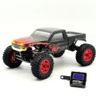 Furitek inkl. Micro-Tesla Digiboard Terra Comp - 1/18 ARTR Crawler schwarze Flammen Edition / FUR2727