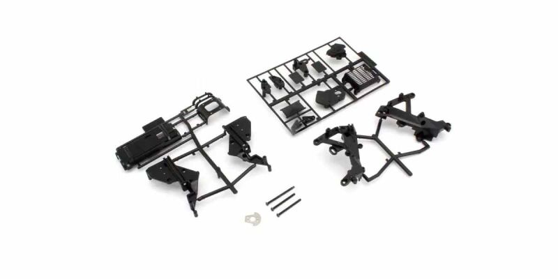 KYOSHO Chassis und Getriebegehaeuse Kyosho Hanging-On Racer (YZR500/Schwarz) / K.GP101BK