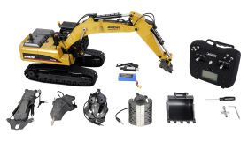 AMEWI / G705E Bagger Metall 1:14 RTR gelb / 22732