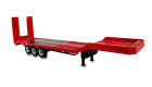 AMEWI / Tieflader-Sattelauflieger Dreiachser für Scania 1:18 rot / 22742