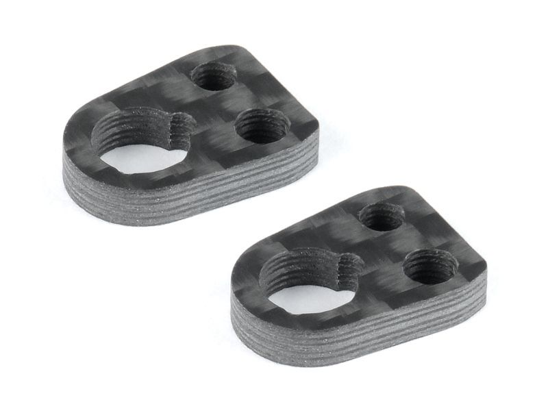 XRAY X4 CARBON PLATE SUSPENSION ARM UPSTOP (2) / XRA302103