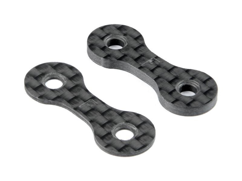 XRAY X4 FRONT ROLL-CENTER CARBON SPACER 1+2MM (1+1) / XRA302123