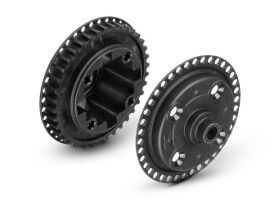 XRAY X4 COMPOSITE GEAR DIFF. CASE 38T PULLEY & COVER...