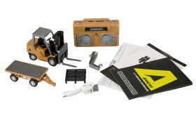 AMEWI / Mini-Gabelstapler aus Metall, mit Anhänger, proportional 8-Kanal 1:64 RTR / 22745