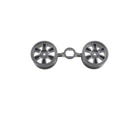 TAMIYA 12-Speichen Felge 26mm (2) Dkl.Gunmetal / 310446216