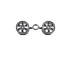 TAMIYA 12-Speichen Felge 26mm (2) Dkl.Gunmetal / 310446216