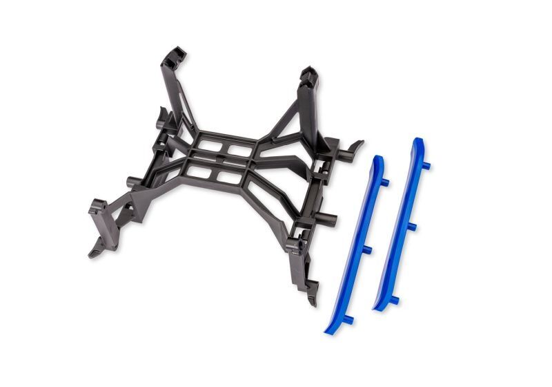 TRAXXAS Clipless Chassis Brace und blaue Seitenschürzen / TRX10825-BLUE