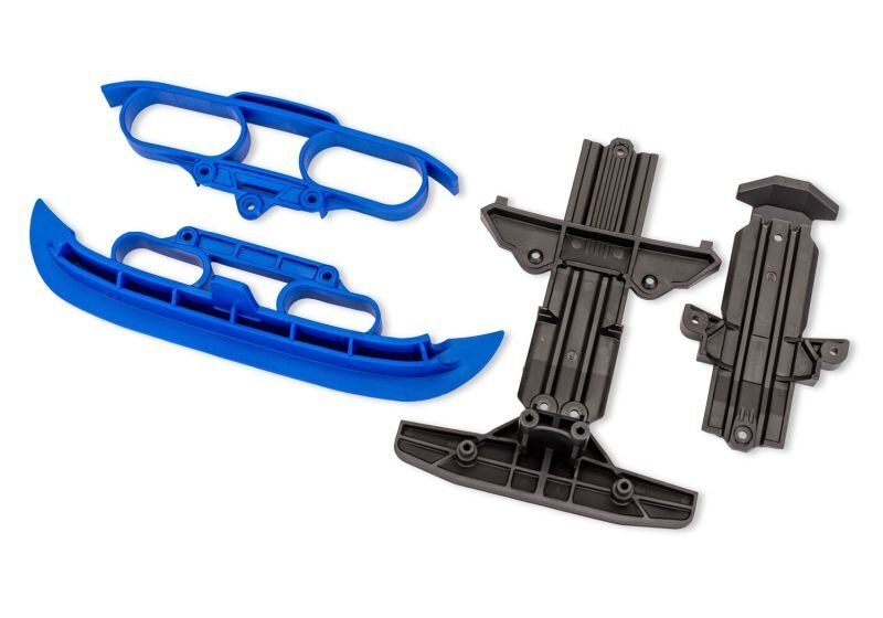TRAXXAS Bumper blau + Skid-Platten / TRX10837-BLUE