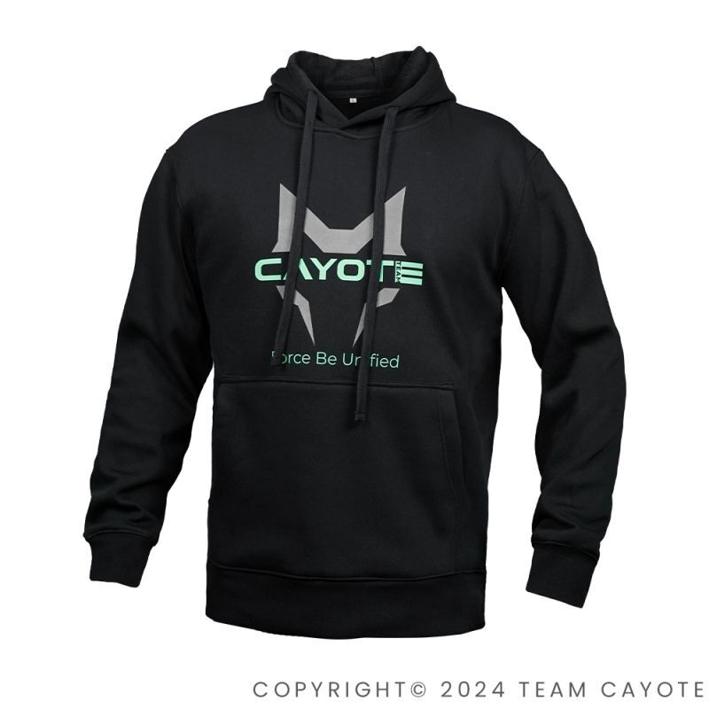 CAYOTE Classic-Fit Black Pullover Hoodie Größe L / CAFCO2L
