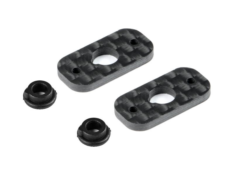 HUDY CARBON REAR WING MOUNT - 1/10 ELECTRIC (2) / HUD293312