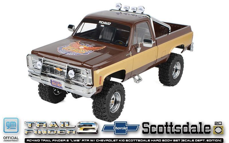 RC4WD (Scale Dept. Edition) Trail Finder 2 LWB RTR mit Chevrolet K10 Scottsdale HardBody / RC4ZRTR0071