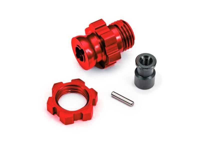 TRAXXAS 17mm Radmitnehmer & Muttern rot (1) (für TRX9080) / TRX9087-RED