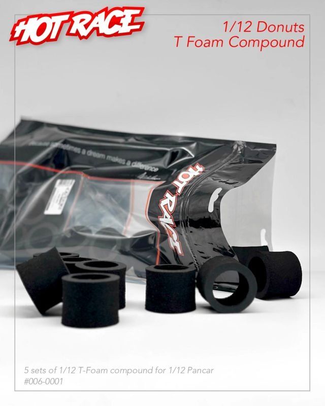 HOTRACE 1/12 Pancar Moosgummi-Reifen T-Foam nur Donut 5 Satz vo/hi / HRE006-0001