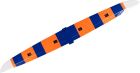 Robbe Modellsport Fläche Amplitude ARF Neon Orange/Blau ohne Servos / 271102