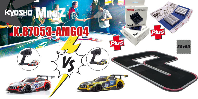 KYOSHO Grand Prix Circuit 50 Mini-Z Mercedes AMG GT3 MR04 ReadySet / K.87053-AMG04