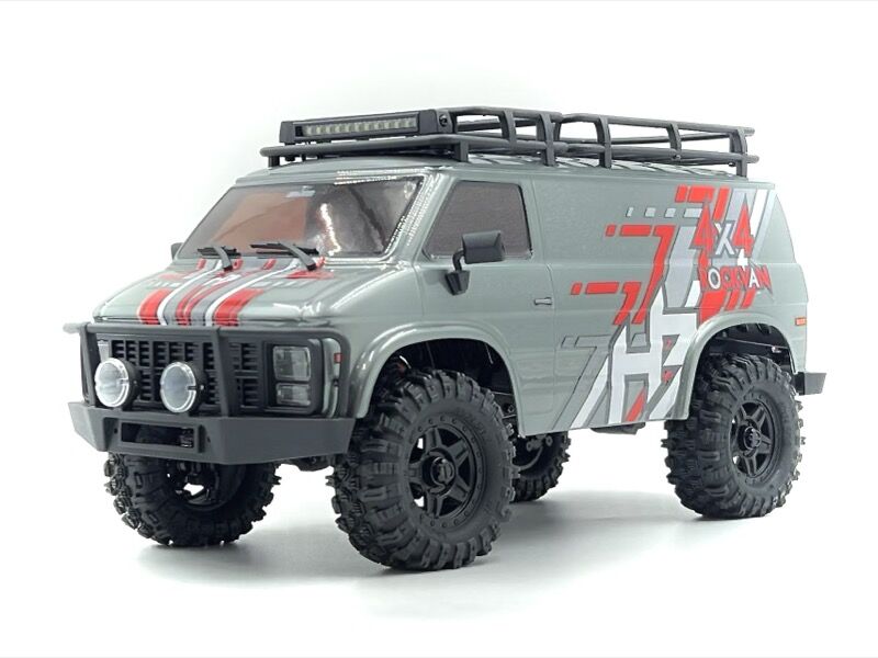 Hobby Plus RC CR18P EVO-V2 "Rock Van" 1:18 4WD Rock Crawler RTR, grau / HBP1810503-GY