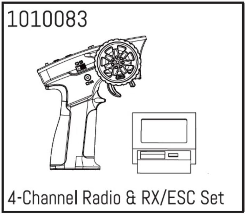 Hobby Plus 4-Kanal Radio und RX/Regler Set