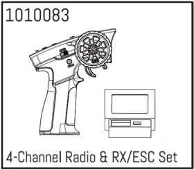 Hobby Plus 4-Kanal Radio und RX/Regler Set