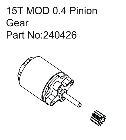 Hobby Plus RC Furitek Venom Motor 3450KV/15T Pinion / HBP240426