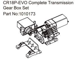 Hobby Plus Harv RV - EVO 1:18 Getriebegehäuse /...